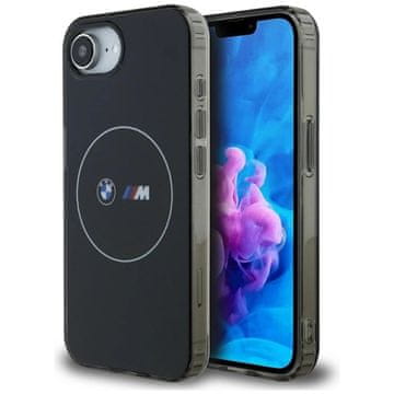 Bmw Ohišje BMW IML Metal White Circle MagSafe za iPhone 16e - črno