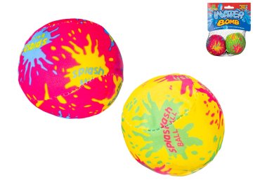 Vodna bomba neon 7 cm 2 kosa - mešanica barv (zelena, rumena)