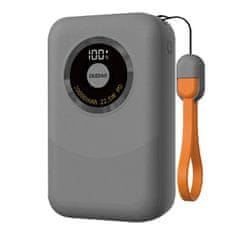 slomart Powerbank Dudao K21 Mini 10000mAh 22.5W USB-A / USB-C - siv