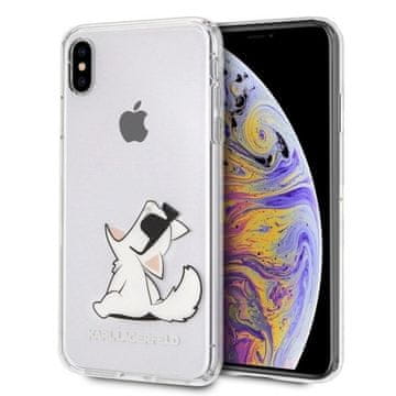 slomart Etui Karl Lagerfeld Choupette Fun za iPhone Xs Max - prozorno