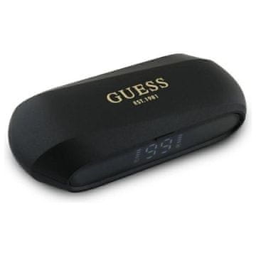 slomart Slušalke Guess Elongated Metalic Printed Logo Bluetooth TWS + priklopna postaja - črne