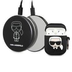 slomart Etui Karl Lagerfeld Ikonik za AirPods + Powerbank - črno