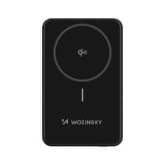 slomart Powerbank Wozinsky WLWP-10KA0Y3S 22,5W PD Qi2 10000 mAh, s podstavkom, 1x USB-A, 1x USB-C - črn