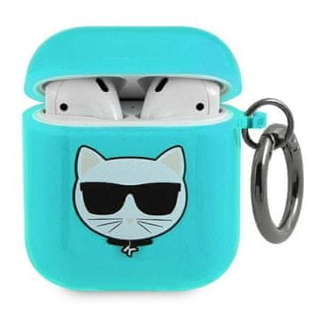 slomart Etui Karl Lagerfeld Choupette za AirPods 1/2 - modro