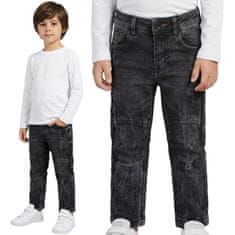 sarcia.eu Črne fantovske kavbojke, udobne hlače z šivi za fante 98