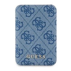 slomart Powerbank indukcijski Guess 4G Leather Metal Logo MagSafe 15W 5000mAh - modra