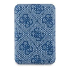 slomart Powerbank indukcijski Guess 4G Leather Metal Logo MagSafe 15W 5000mAh - modra