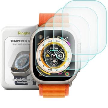slomart Kaljeno steklo Ringke ID FC Glass 4-pack za Apple Watch Ultra 1 / 2 (49 mm)