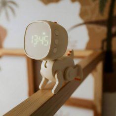 sarcia.eu Mary’s Elektronska ura z zaslonom za otroke, budilka za spalnico – bež ROBO dinozaver, USB