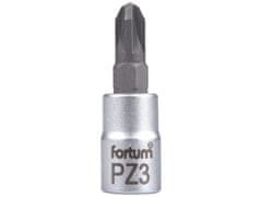 Fortum Nasadni ključ PZ, 1/4', PZ3, D 37 mm, CrV/S2, 4701823