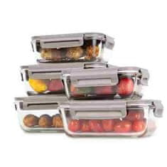 Berlingerhaus Posoda za hrano s pokrovom BH-8938 glass set 5 pcs Taupe Collection