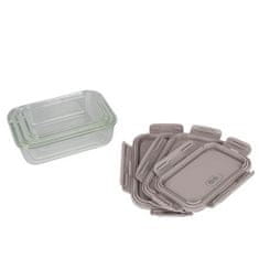 Berlingerhaus Posoda za hrano BH-8792 glass set 3 pcs Taupe Collection