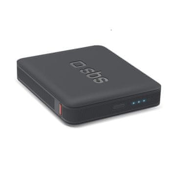 slomart Powerbank SBS NanoTube 5000 mAh High-Density - črn