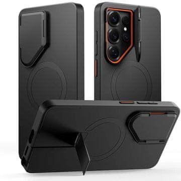 slomart Etui Tech-Protect Kevlar Aura MagSafe za Samsung Galaxy S26 Ultra - črno-oranžno