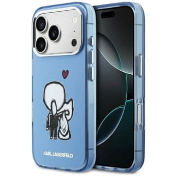 slomart Etui Karl Lagerfeld Karl & Choupette Back MagSafe za iPhone 17 Pro - modro