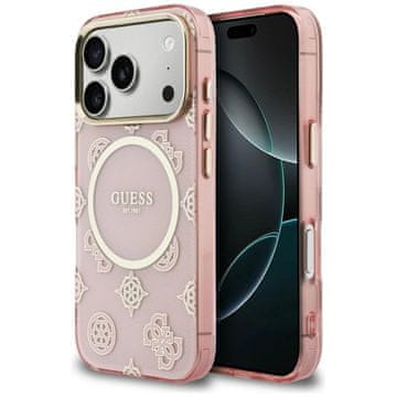 slomart Etui Guess IML Peony Dot MagSafe za iPhone 17 Pro - roza