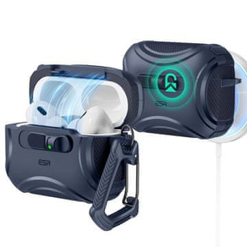 slomart Etui ESR Cyber FlickLock MagSafe za AirPods Pro 3 - temno modro