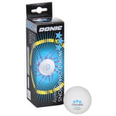 Donic P40+ Žogice za namizni tenis s tremi zvezdicami, bele, pakiranje 3 kosi