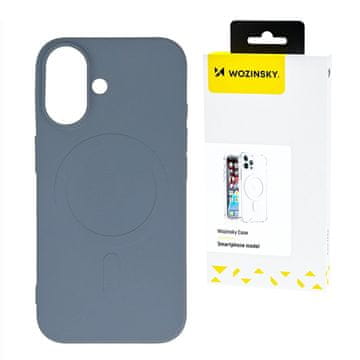 WOZINSKY Silikonski magnetni ovitek Wozinsky Silicone Case Magsafe za Samsung Galaxy S25 - siv