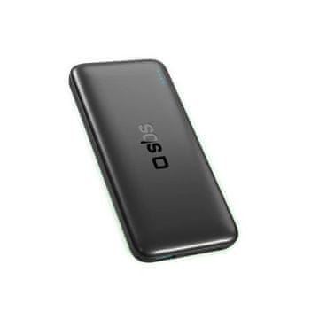 slomart Powerbank SBS Infinity 10000mAh 10W LiFePo USB-A USB-C - črn