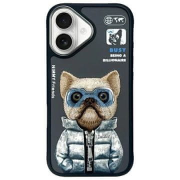 slomart Etui Nimmy Cool&Cute 2.0 Dog za iPhone 16 - črno