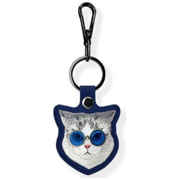 slomart Etui Nimmy Glasses Cool Cat na lokalizator - modro