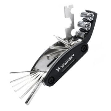 WOZINSKY Komplet orodja Wozinsky WWZ-01N 16v1 večnamensko za popravilo kolesa - črno