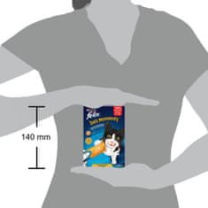 Felix Deli Moments tekoči priboljški za mačke z okusom piščanca, 11 škatel (4 kosi v škatli x 10g)