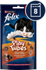 Felix Play Tubes priboljški za mačke z okusom piščanca in jeter, 8x50g
