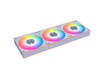 Lian Li Uni Fan CL Wireless ventilator za ohišje, PWM 120mm, 3 Pack+kontroler, ARGB, bel (12RCL1W3W)