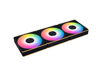 Lian Li Uni Fan CL Wireless ventilator za ohišje, PWM 120mm, 3 Pack+kontroler, ARGB, črn (12RCL1W3B)