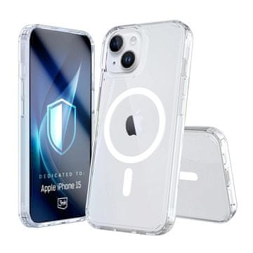 slomart Ovitek 3mk Armor MagCase za iPhone 15 - prozoren