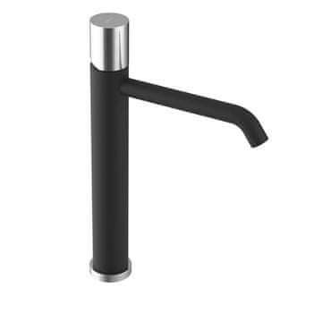 SAPHO Eleganten Visok Umivalniški Mešalnik ULTRATAP, Črna Mat/Krom, 323mm