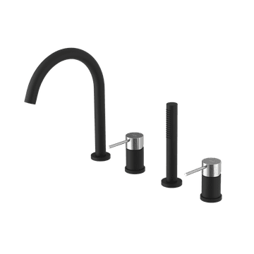 SAPHO Čtyřprvková baterija ULTRASAN, mat črna/krom