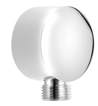 AQUALINE SAPHO X-ROUND Črna WC Ščetka z Medeninasto Kromirano Končnico, 50mm