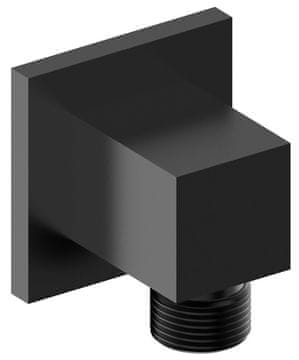 SAPHO Črna mat stenska prha, kvadratna, 320x500x270 mm, 35 l, MARPLAST