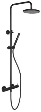 SAPHO SPY Črne Mat Tuš Kolona s Pipo in Preklopnim Ventilom