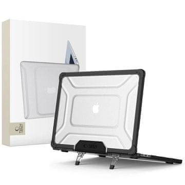 slomart Etui Tech-Protect SmartShell Pro za MacBook Air 13" 2023-2025 M2 / M3 / M4 - prozorno-črno