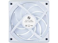 Lian Li UNI FAN CL Wireless ventilator za ohišje, PWM 120mm, 3 Pack + kontroler, ARGB, bel (12CL1W3W)