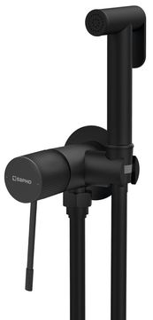 SAPHO SOLARIS Vgradna Bidetna Armatura s Stop Sprško, Mat Črna, Elegantna in Sodobna