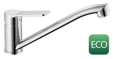 AQUALINE SINTRA ECO kuhinjska pipa 3,8 l/min, klasični krom, varčna in elegantna