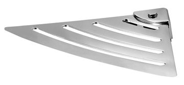 Gedy Kopalniška Kotna Polica GEDY SMART 178x178mm, Kromirana ABS/Nerjaveče Jeklo