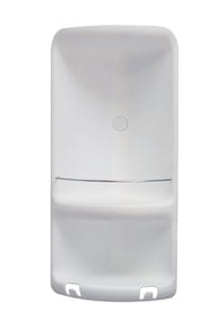 Gedy CAESAR Dvostopenjska Kotna Polica za Prho, Bela, 226x473x160 mm, ABS Plastika