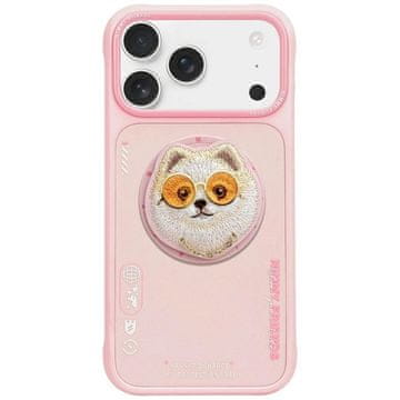 slomart Etui Nimmy Glasses Cool Dog MagSafe za iPhone 17 Pro - roza