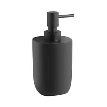 Gedy YLENIA elegantni črni dozirnik za milo z brezčasnim dizajnom