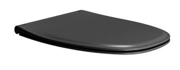 Gsi MODO WC sedež, črna mat, Soft Close, Quick Release