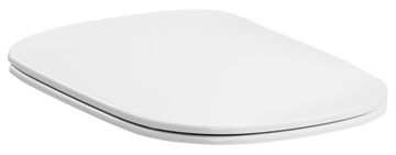 KERASAN Elegantno SLIM WC sedátko New Yorker, bela/krom, sodoben dizajn