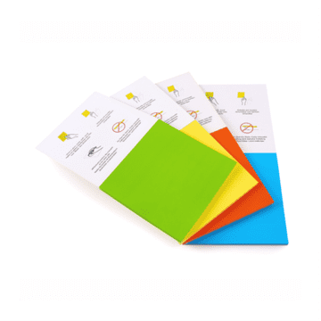 rocada barvni LISTKI za bele magnetne table 12x12cm Skinny Notes RD-NTS1212