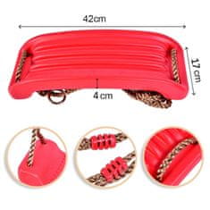 Severno Vrtna gugalnica za otroke ZOYA deska gugalnica za igrišče rdeča do 100kg