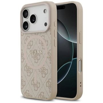 slomart Etui Guess 4G Ring Classic Logo MagSafe za iPhone 17 Pro - roza